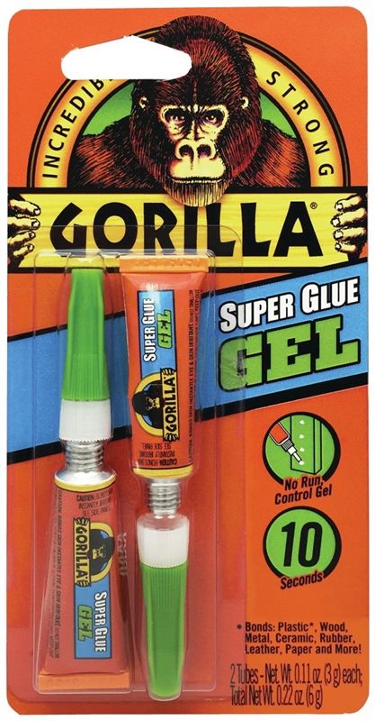 Gorilla Super Glue Gel 2 Pk