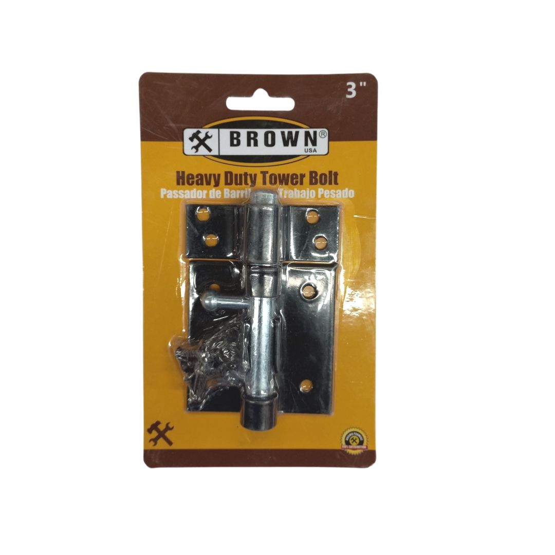 Brown Heavy Duty Barrel Bolt 3 In Blk