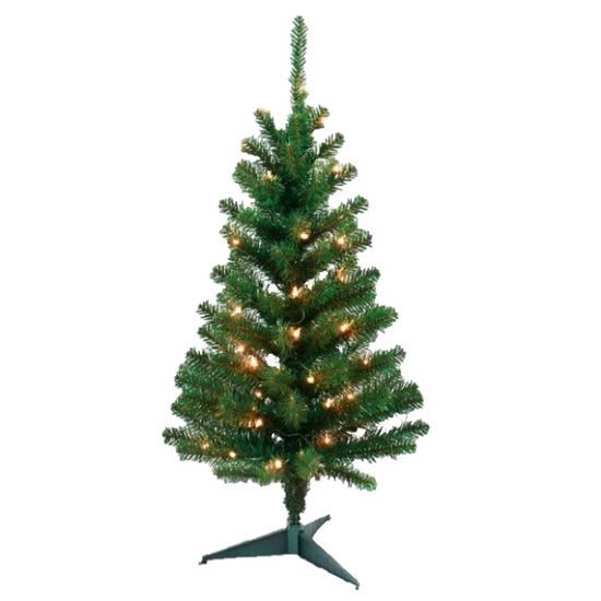 Pre-Lit Xmas Tree Tillamook Fir 24 In