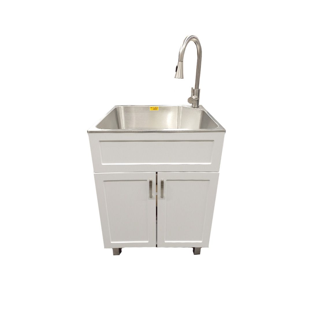 Cyg Laundry Sink With Cabinet 24" X 22" X 34"