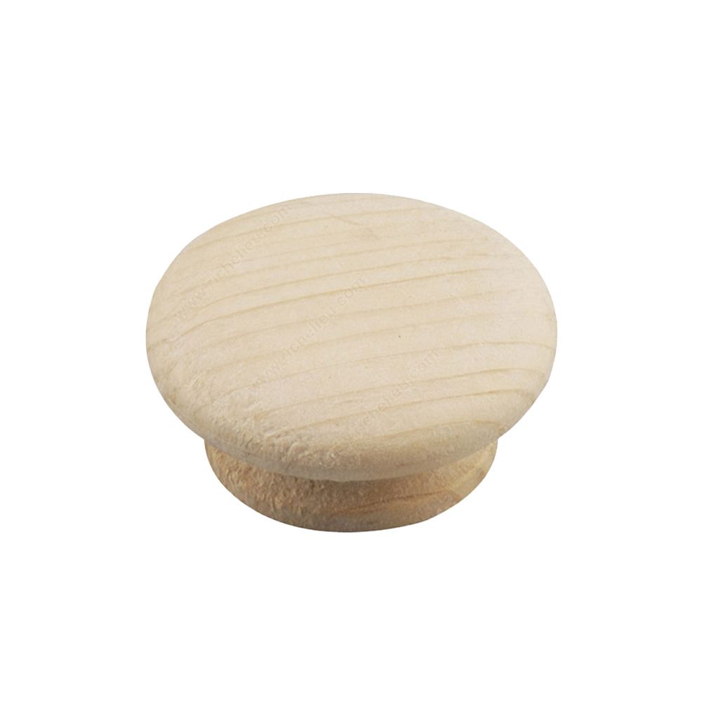 Unfinished Cabinet Knob Maple 1 1-4