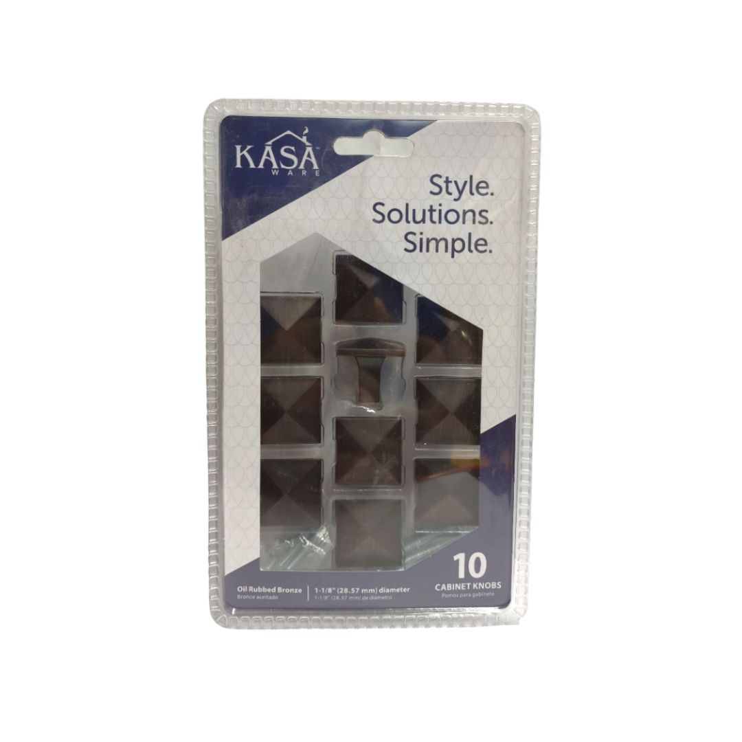 Bronze Cabinet Knobs 1 1/8 In 10 Pk