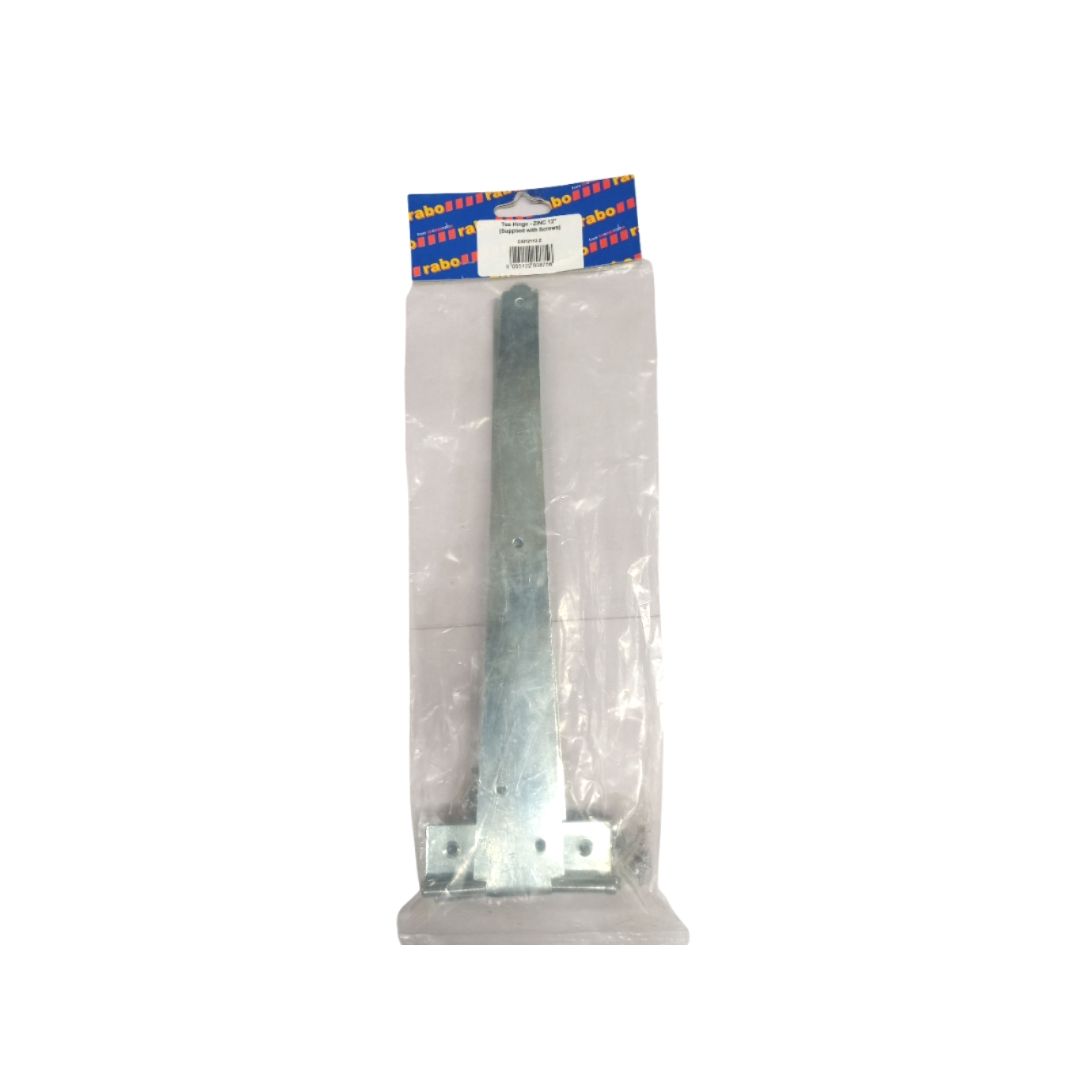 Zinc Plated T-Hinge 12 In