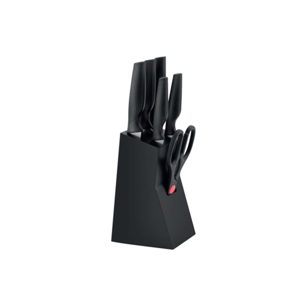 Js Gourmet Knife Block Set Blk 7 Piece 7-99031