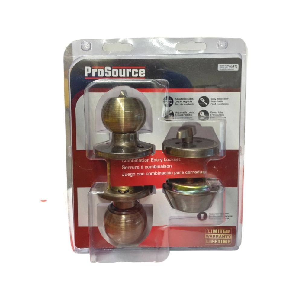 Prosource A-Brass Entry Deadbolt Lock B38B1-PS