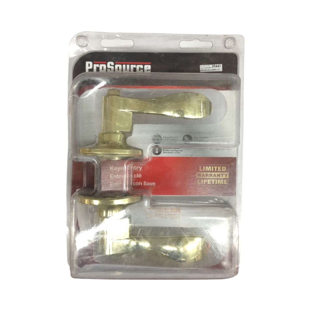 Polished Bronze Lever Entry Lock LYE700V-PS