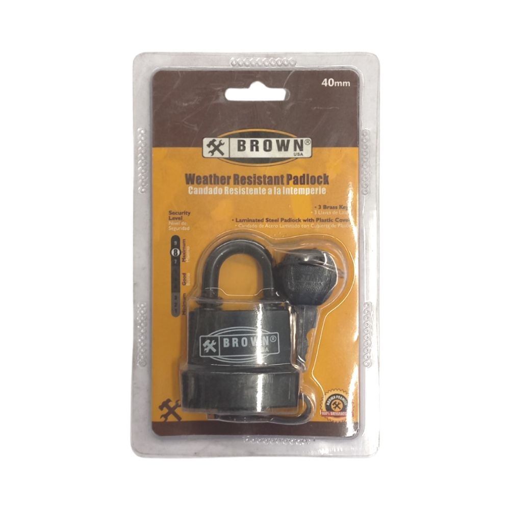Long Weather Resistant Padlock 40 Mm