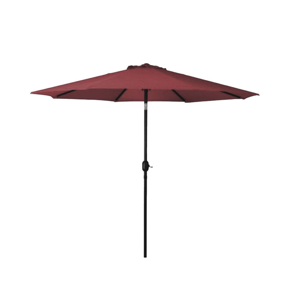 Crank Umbrella 9 Ft Sienna Red
