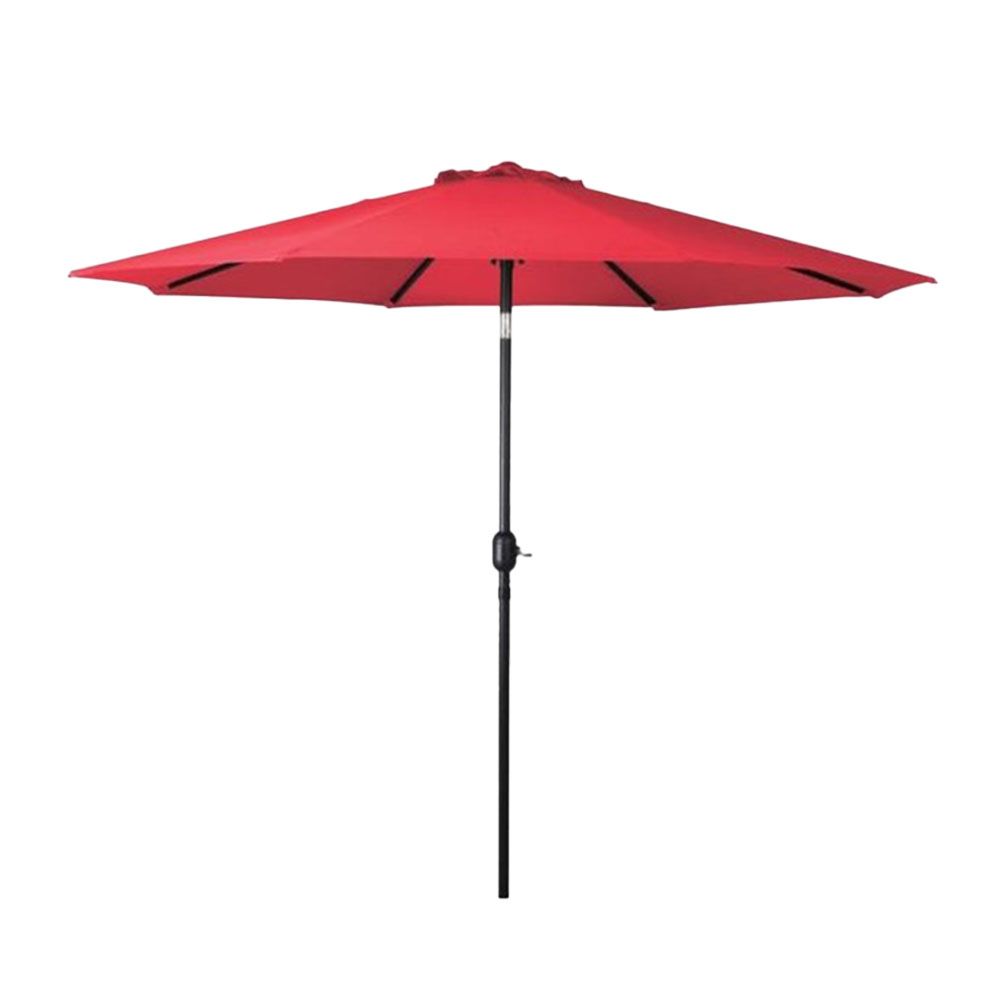 Crank Umbrella 9 Ft Red 69867