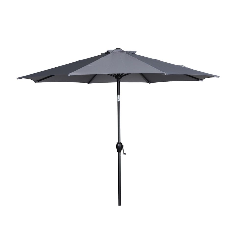 Umbrella Market Steel Gray 9 Foot 1 Each