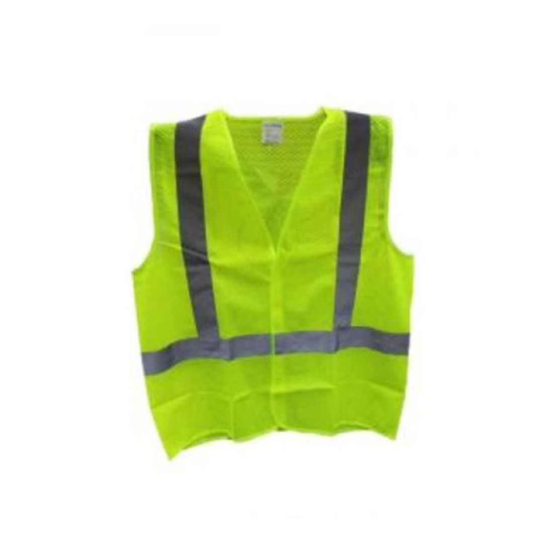 Cyg Large Safety Traffic Vest Lime Ylw