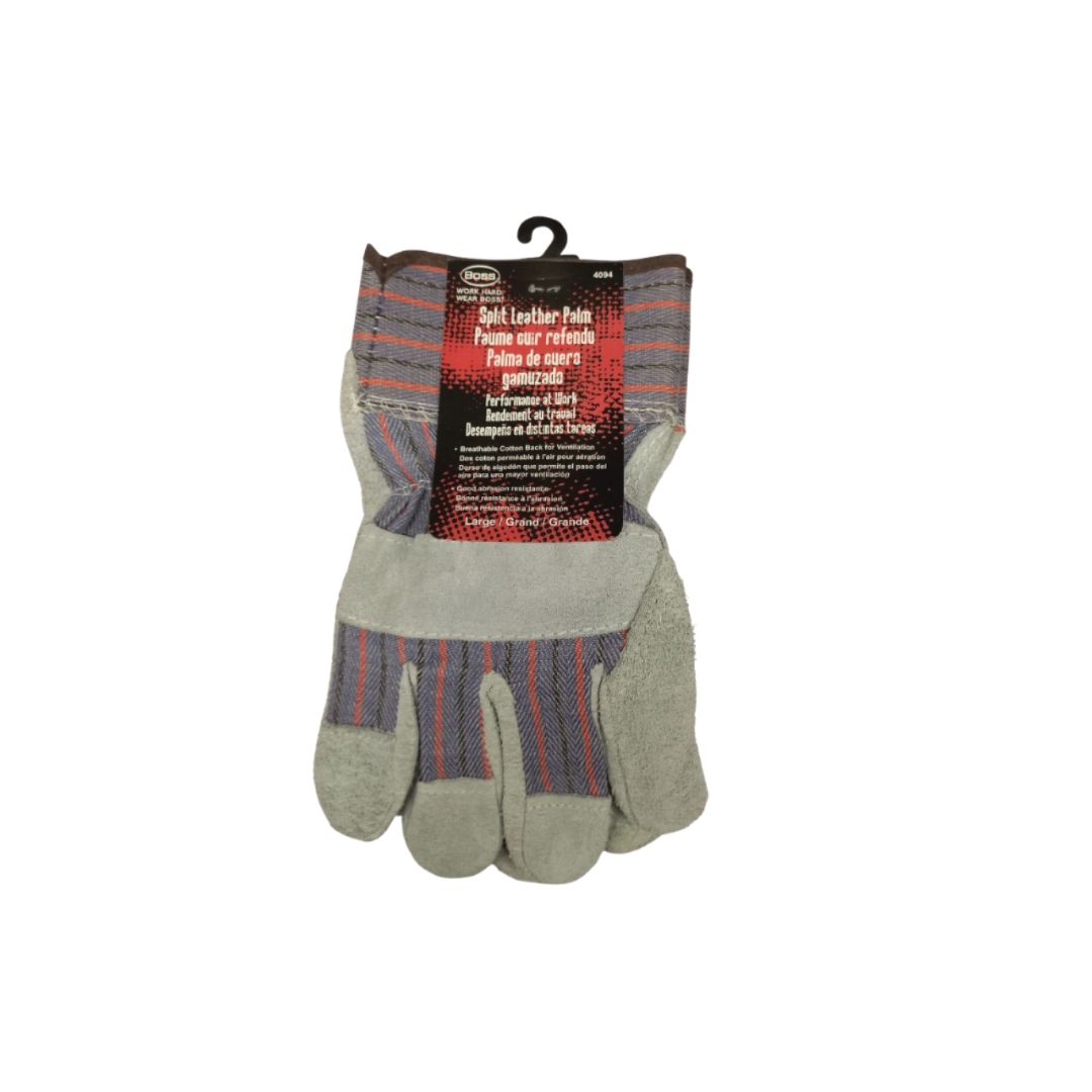 Large Split Leather Palm Gloves