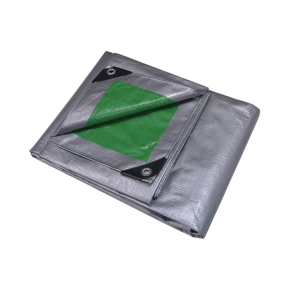 TARP 6X8 GRN-SILVR HDUTY WWS