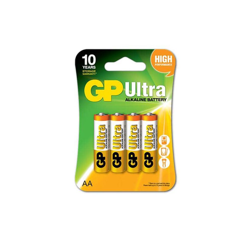 Gp Ultra Alkaline Aa Battery 4 Pk