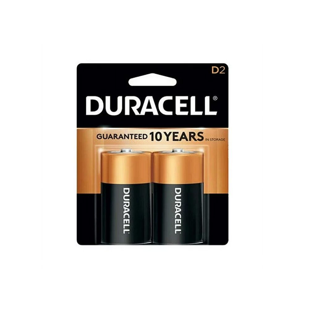 Duracell Alkaline D Batteries 2 Pk