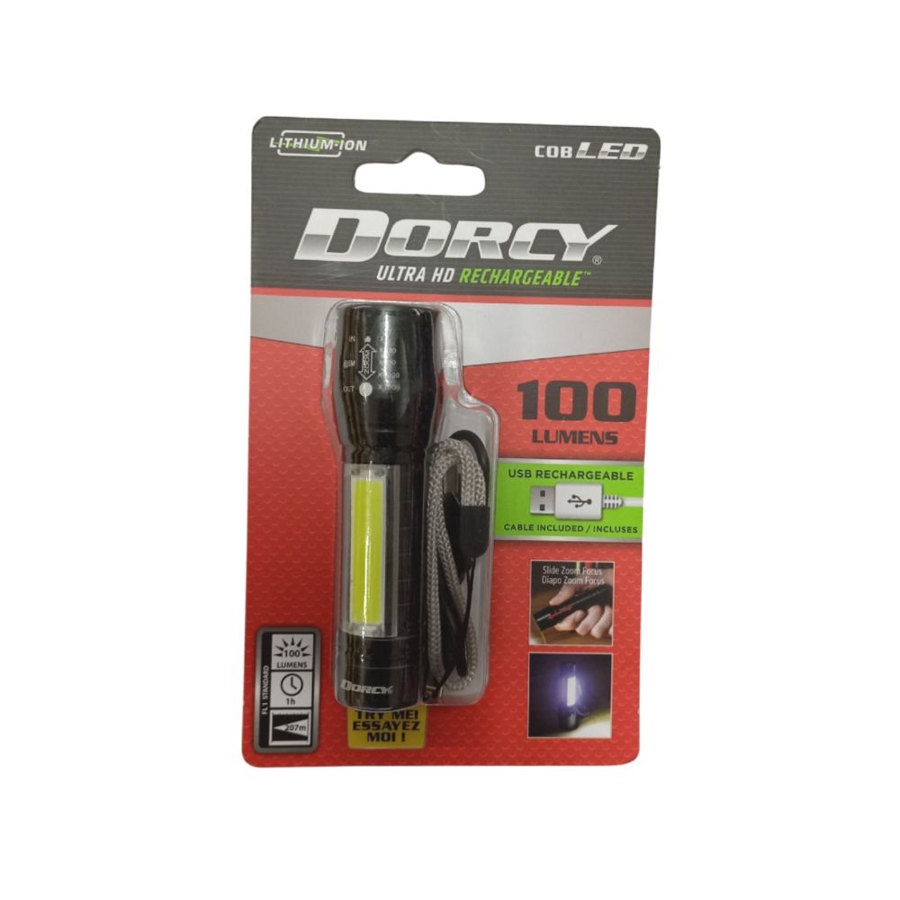 Flashlight Two Spot Rechargeable 100 Lumen 1 Each