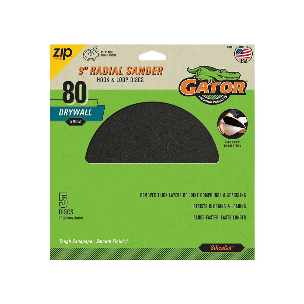 80G Sanding Disc D/w 9 In