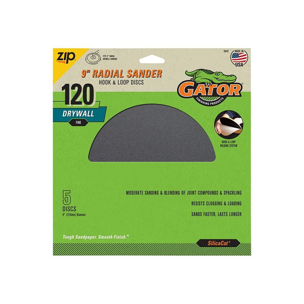 120G Sanding Disc D/w 9 In