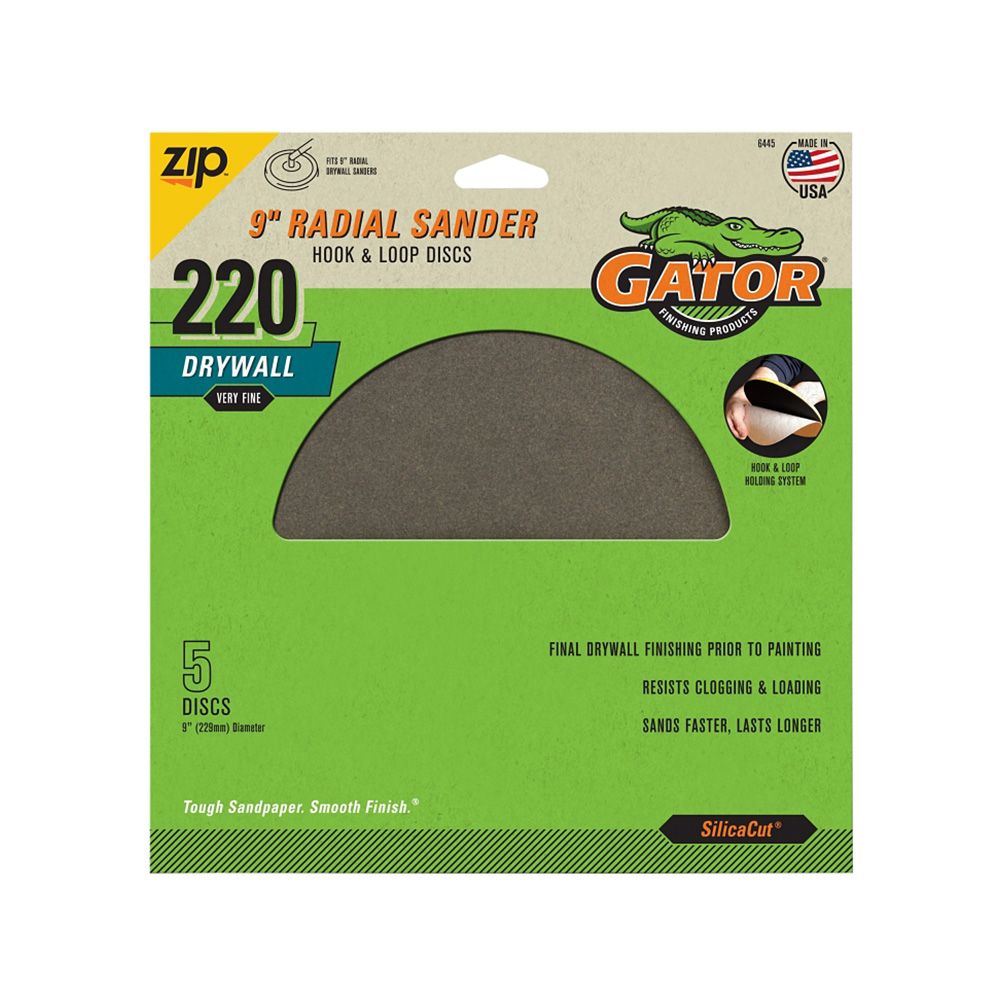 Gator 220G Sanding Disc 9 In