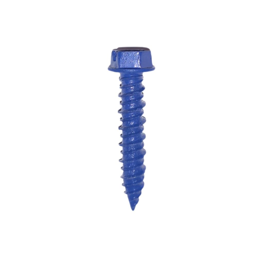 Slotted Hex Masonry Screw 0.25 In X 2.25 In