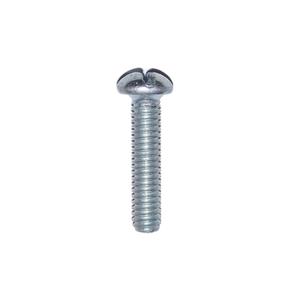 Slotted Round Machine Screw 10-24 X 0.75 In