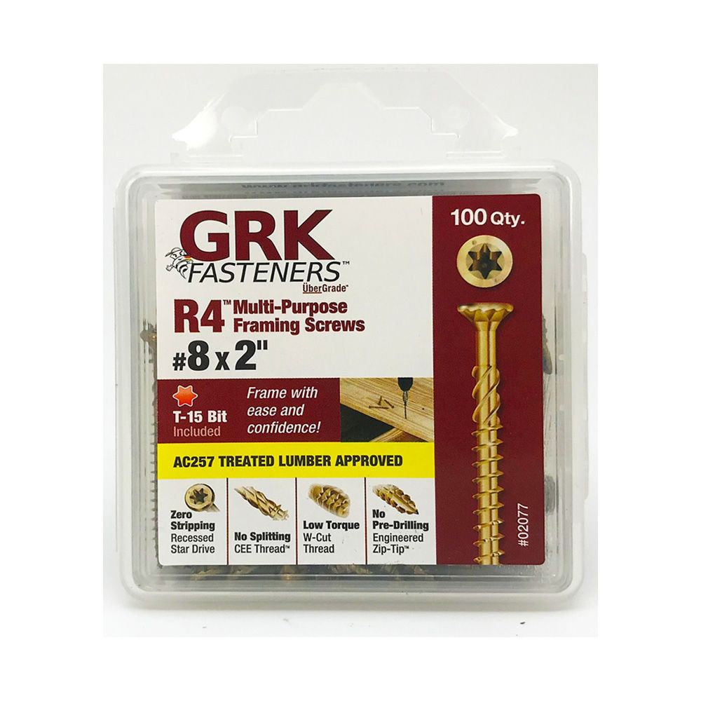 Framing Deck Screws 8X 2 In