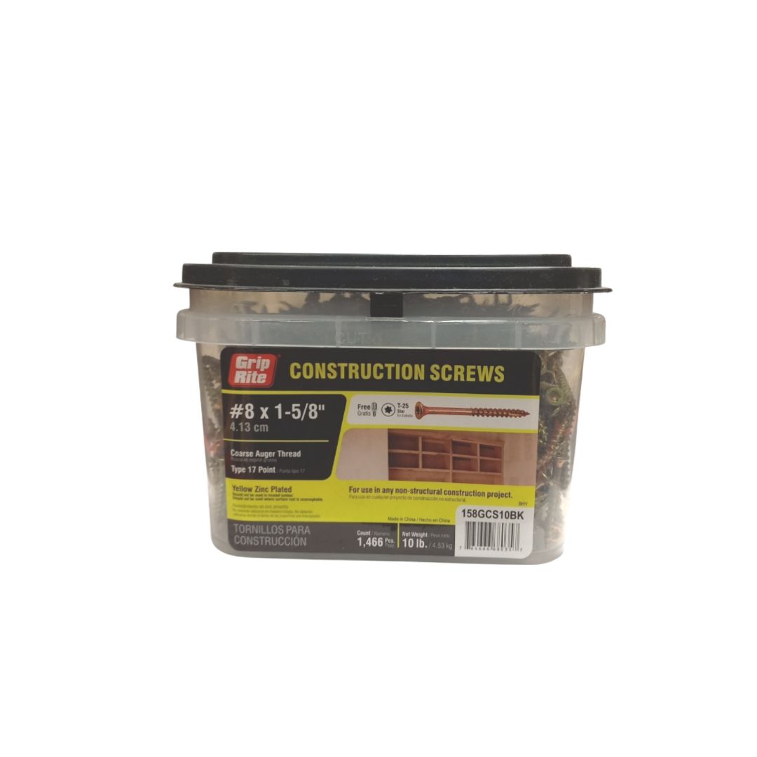 T25 Wood Screws #8 X 1 5/8 In Bucket