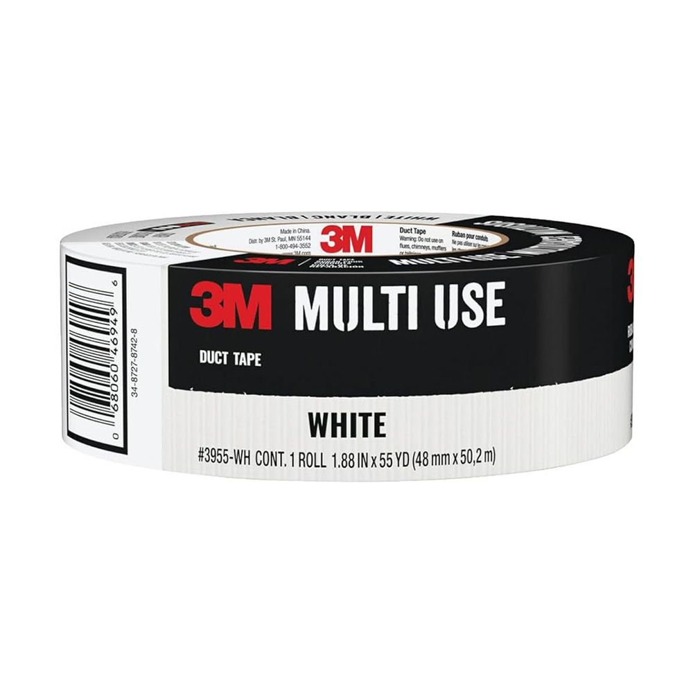 3M DUCT TAPE 1.88 Inch by 60 Yards White 1 Each