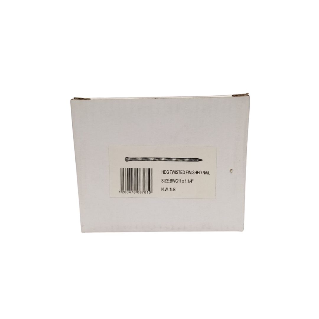 Twisted Finishing Nails 1 1/4 In 1 Lb