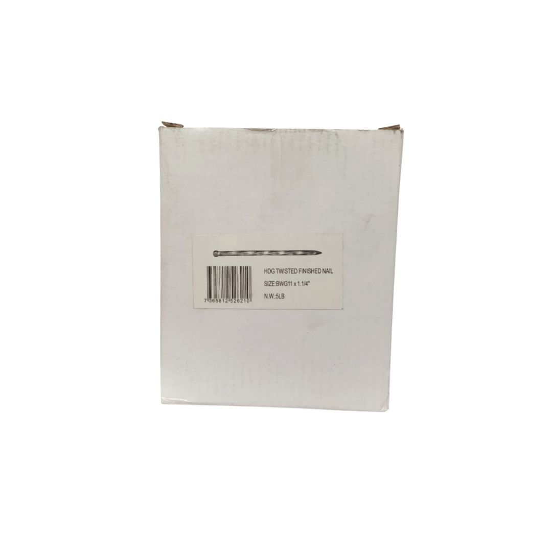 Twisted Finishing Nails 1 1/4 In 5 Lb