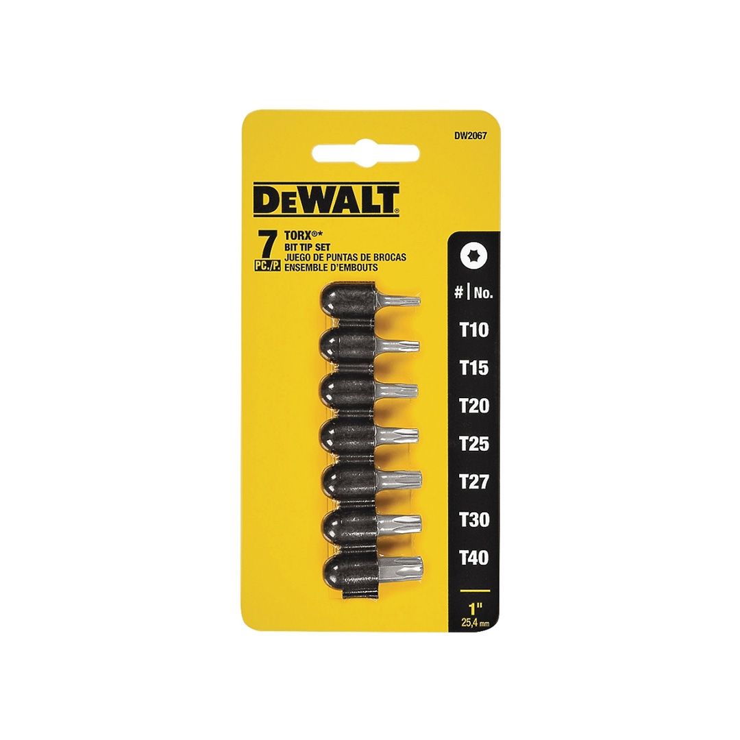 BIT INSERT TORX 7PC DW2067