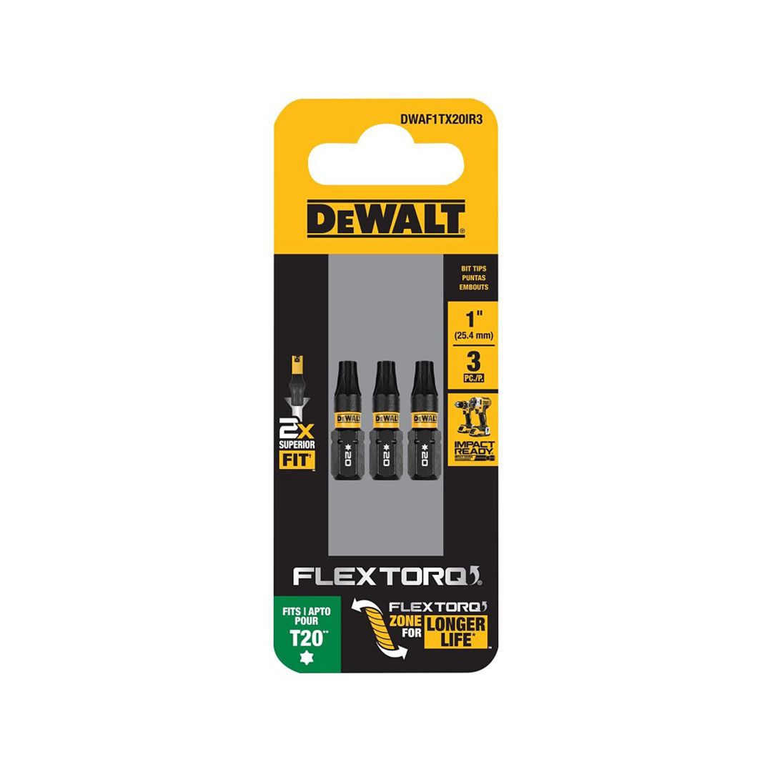 BIT INSERT T20 3PC TORX DEW