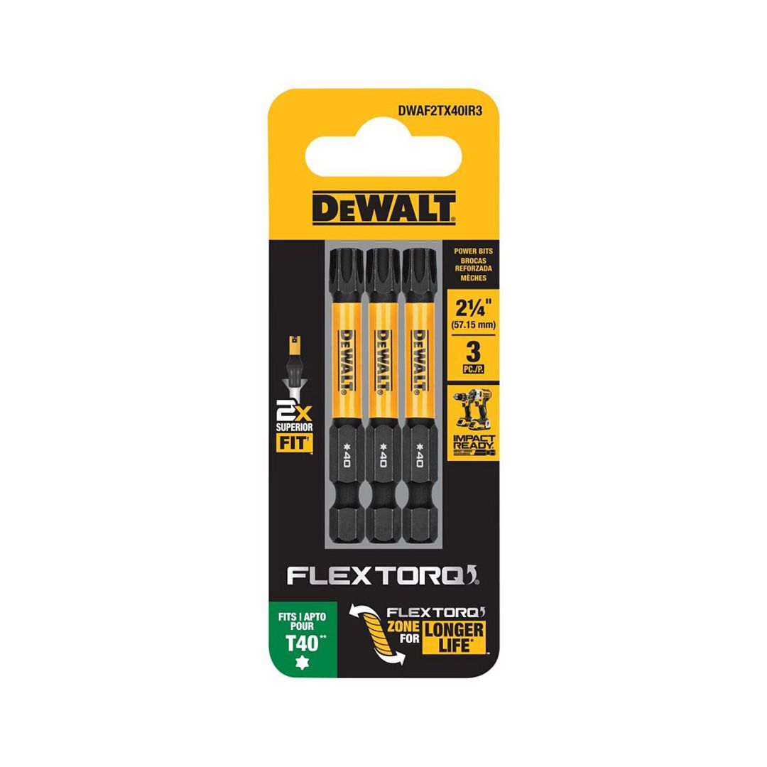 BIT INSERT T40 2 1-4 TORX 3PC