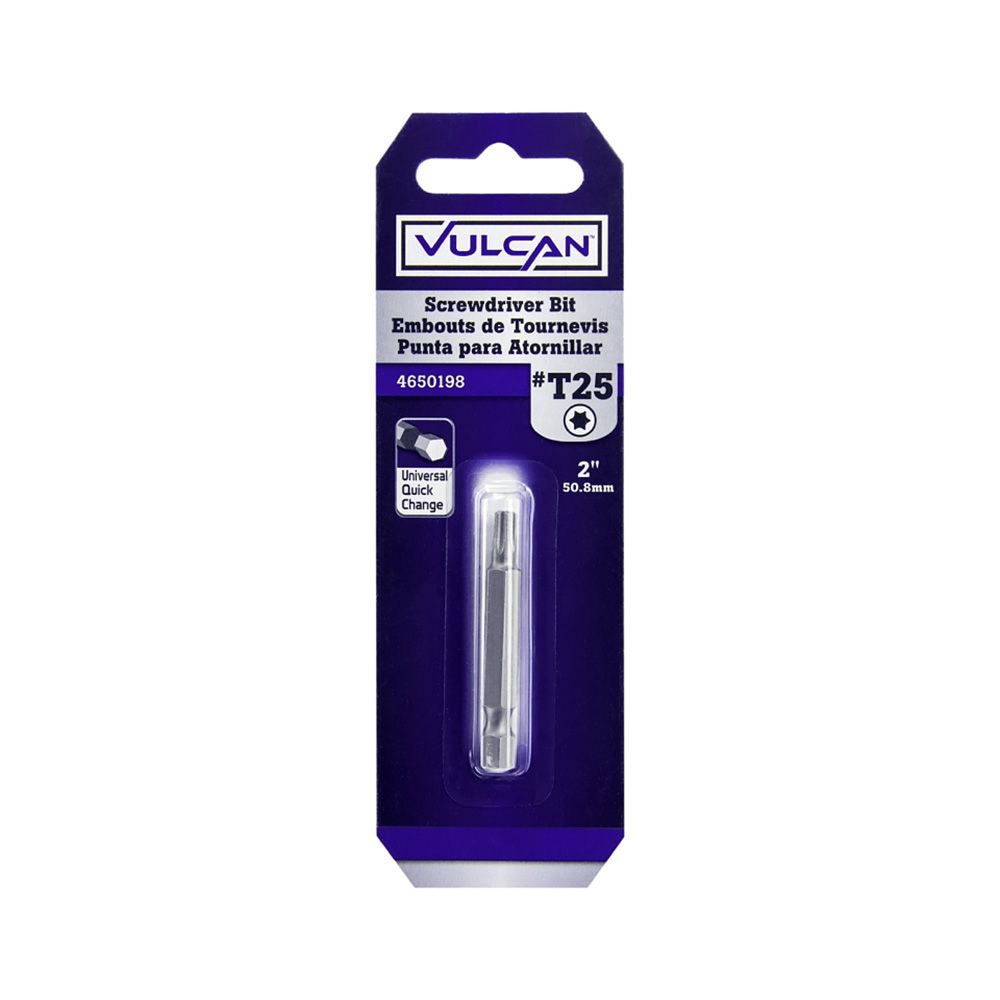 Vulcan T25 Torx Bit 2 In X 1/4 In