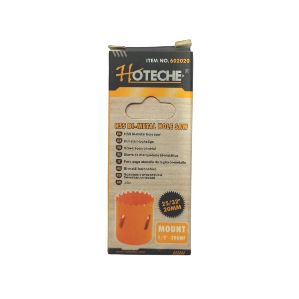 HOLE SAW HSS BI-MTL 20MM HOTEC