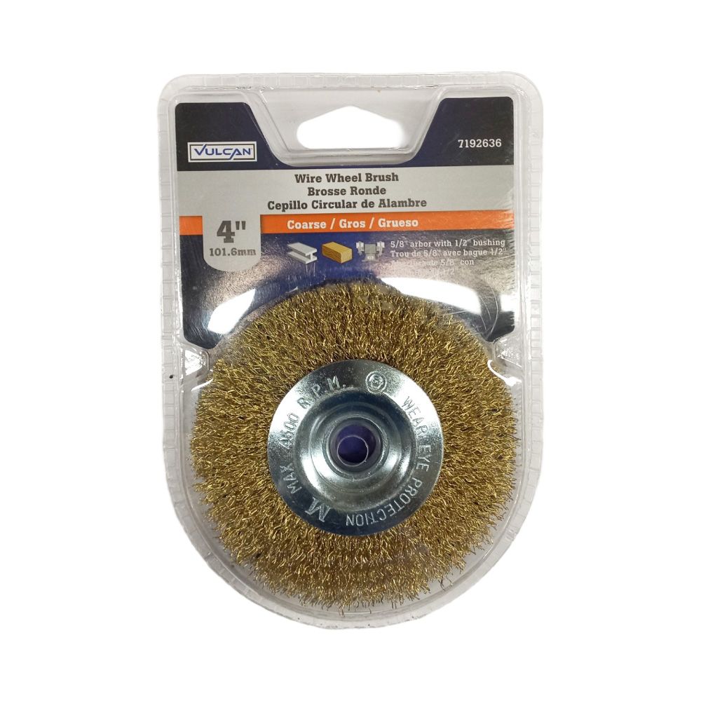 Vulcan Wheel Wire W/ Hole Coarse 4 In