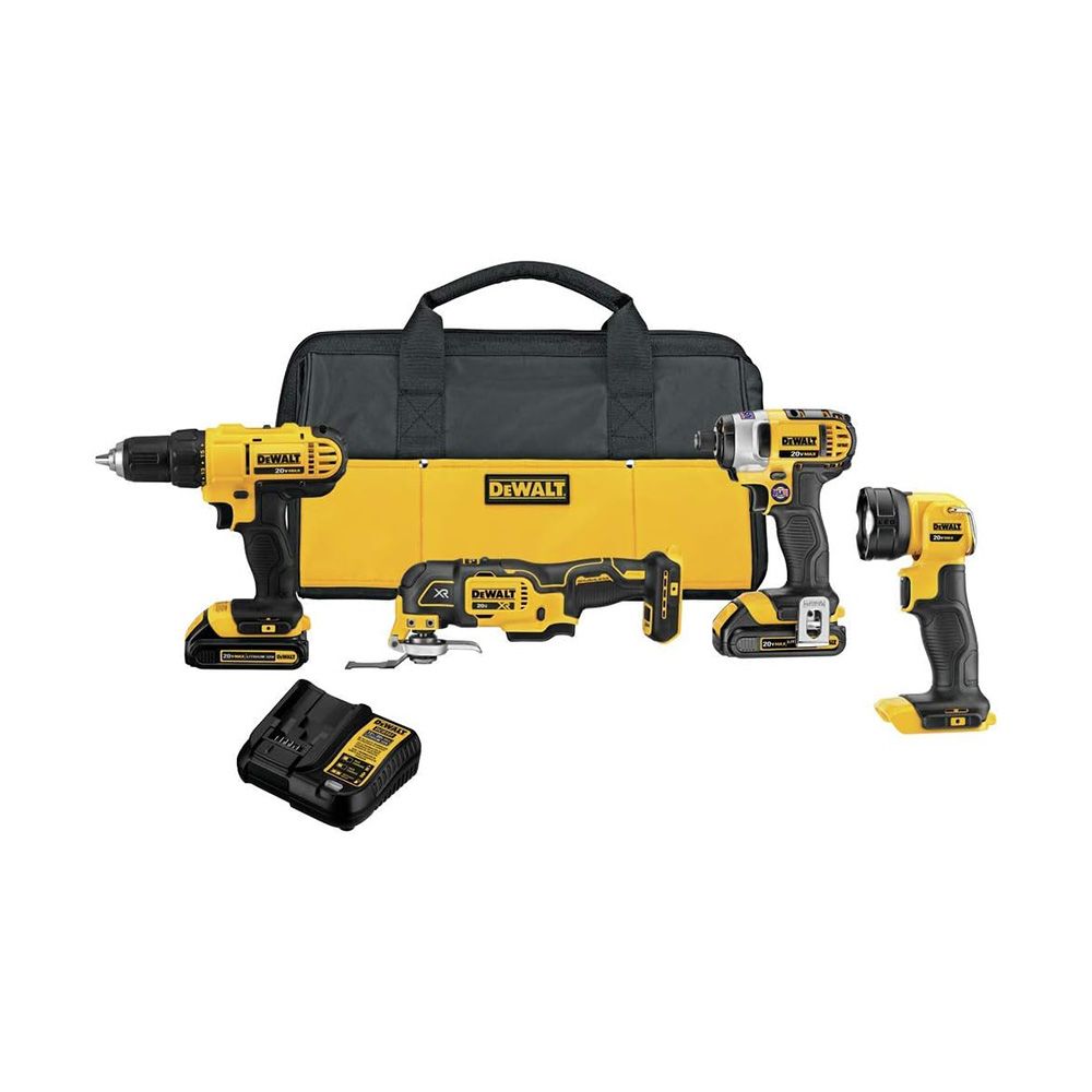 Dewalt 20V 4 Piece Tool Kit