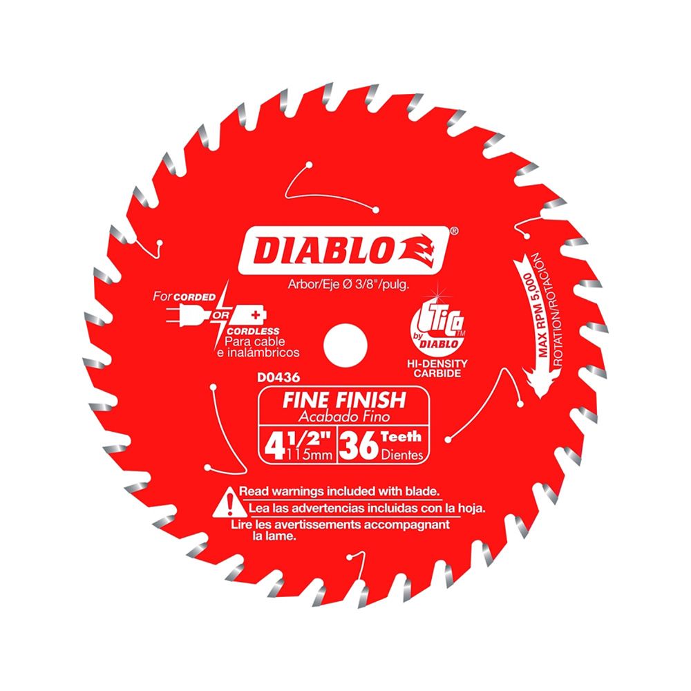 Diablo 36 Tooth Circular Saw Blade 4 1/2 In