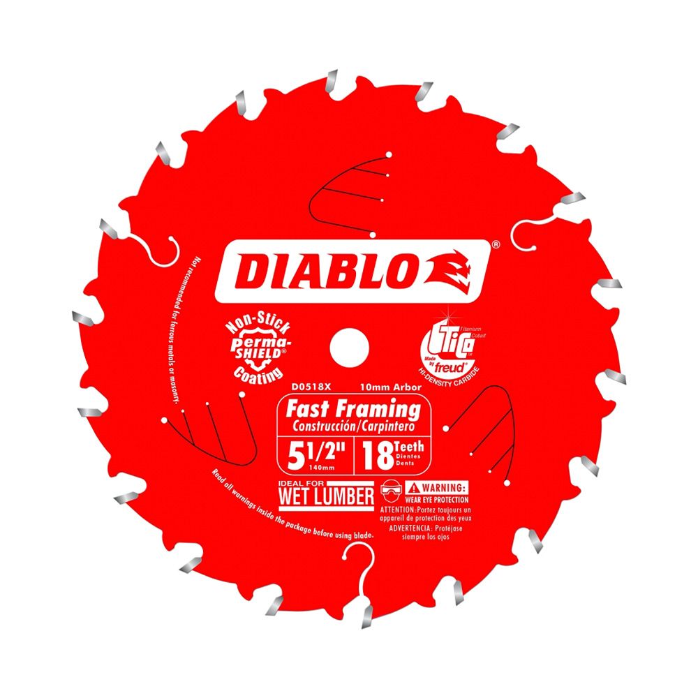 Diablo 18 Tooth Circular Saw Blade 5 1/2 In