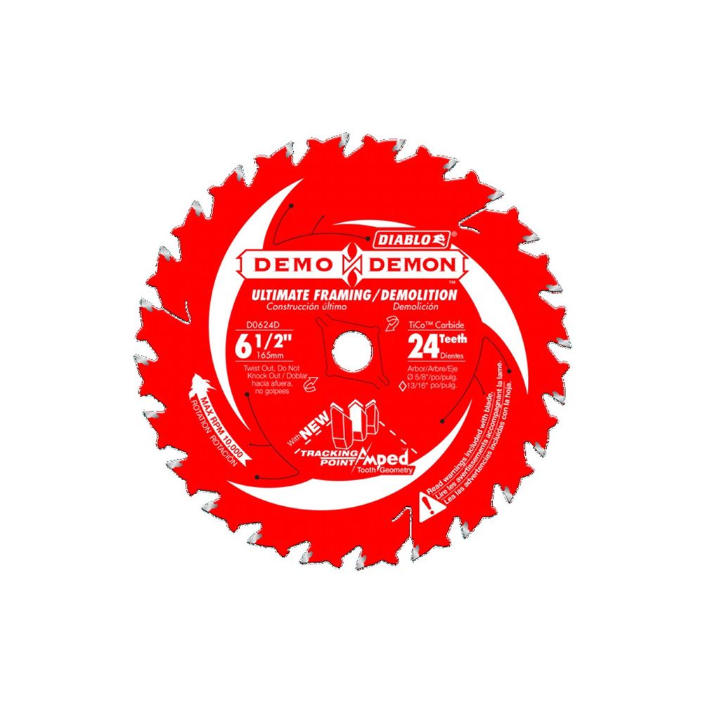 Diablo 24 Tooth Circular Saw Blade 6 1/2 In 624DA