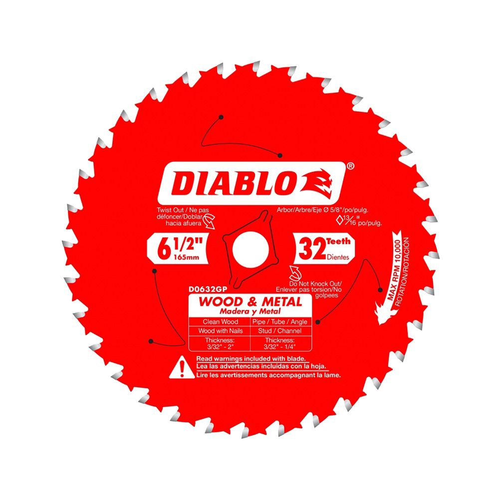 Diablo 32 Tooth Circular Saw Blade 6 1/2 In