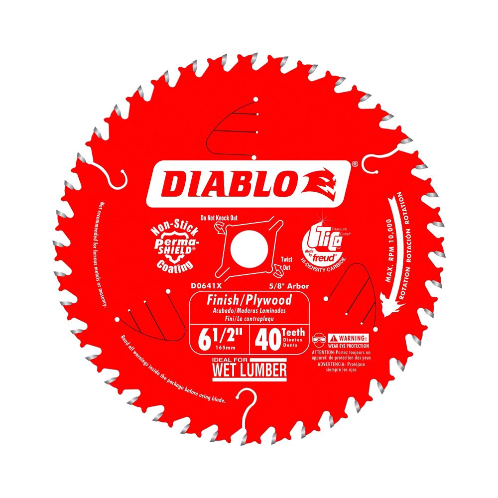 Diablo 40 Tooth Circular Saw Blade 6 1/2 In