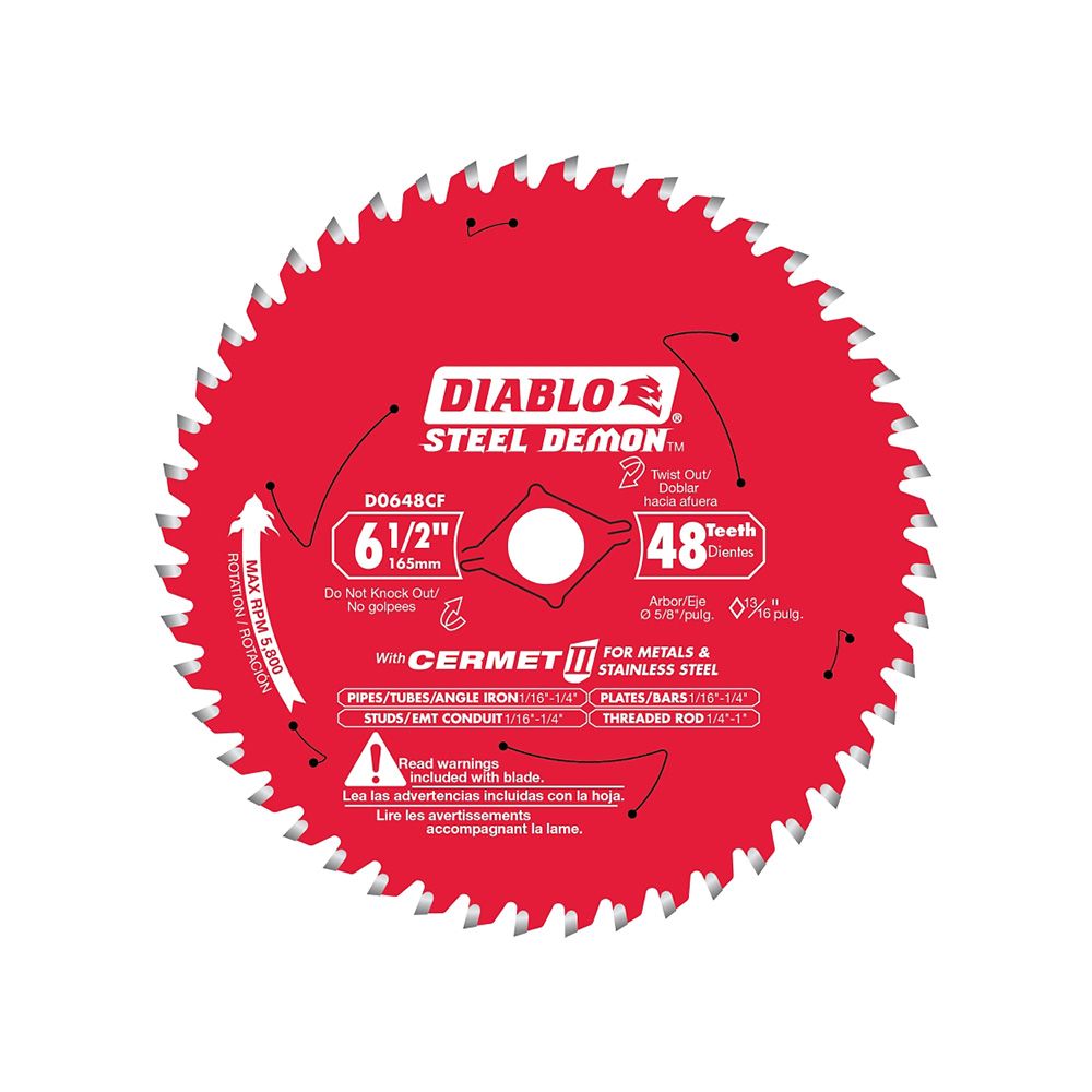 Diablo 48 Tooth Circular Saw Blade 6 1/2 In