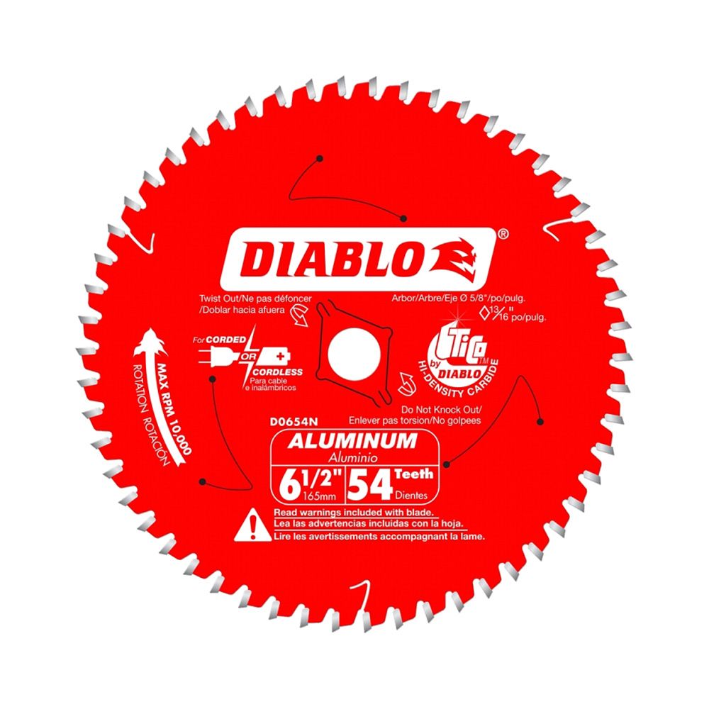 Diablo 54 Tooth Circular Saw Blade 6 1/2 In