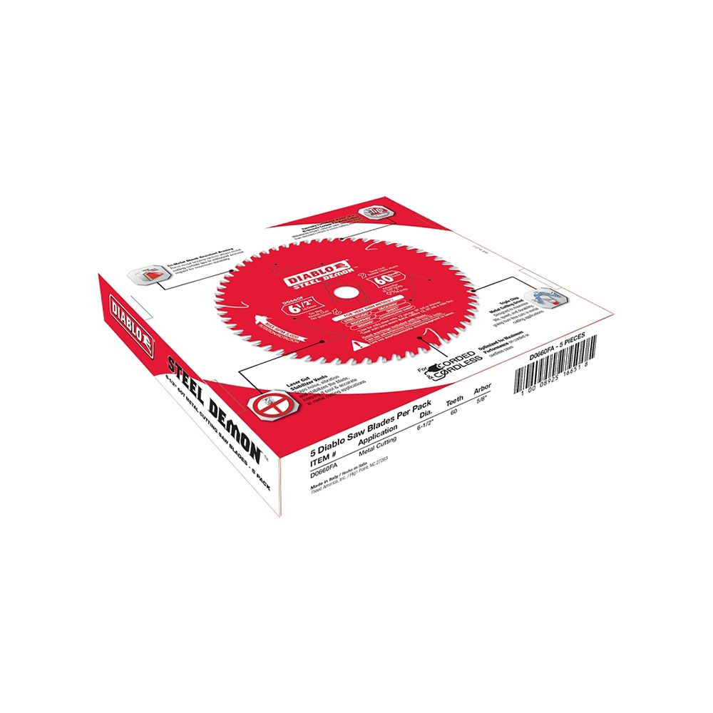 Diablo 60 Tooth Circular Saw Blade 6 1/2 In 660FA