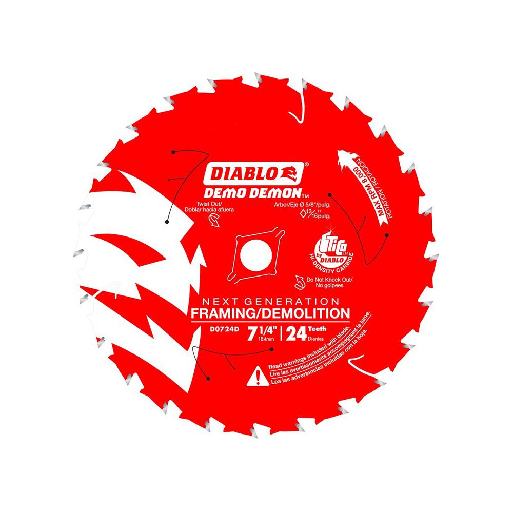 Demon 24 Tooth Circular Saw Blade 7 1/4 In