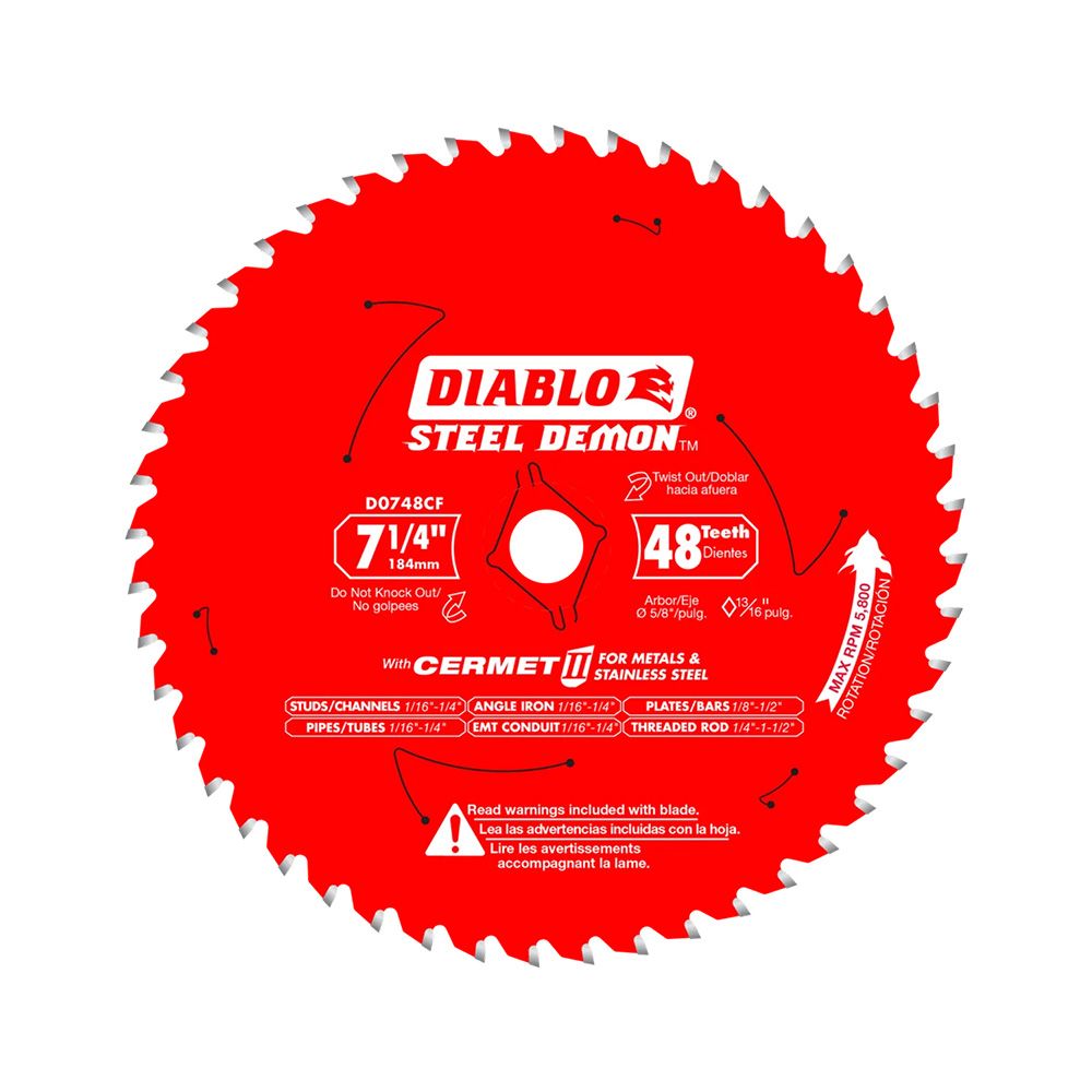 Diablo 48 Tooth Circular Saw Blade 7 1/4 In
