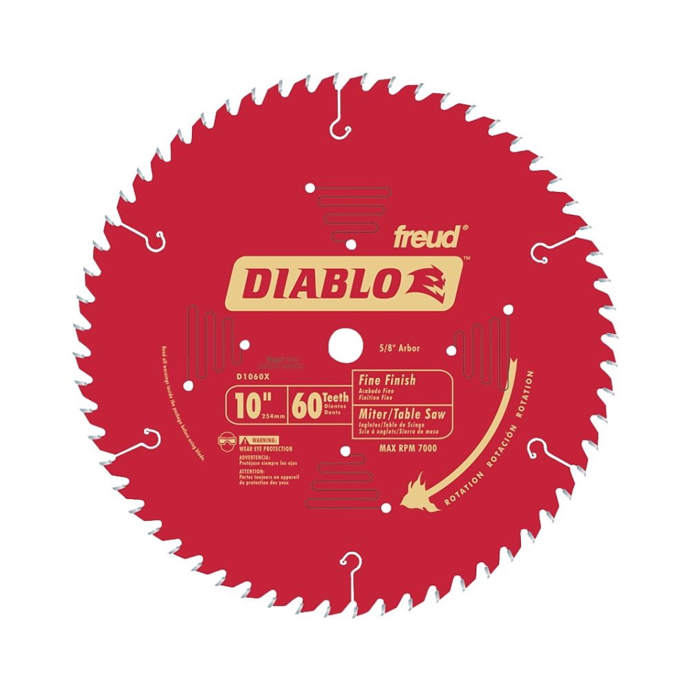 Diablo 60 Tooth Circular Saw Blade 10 In