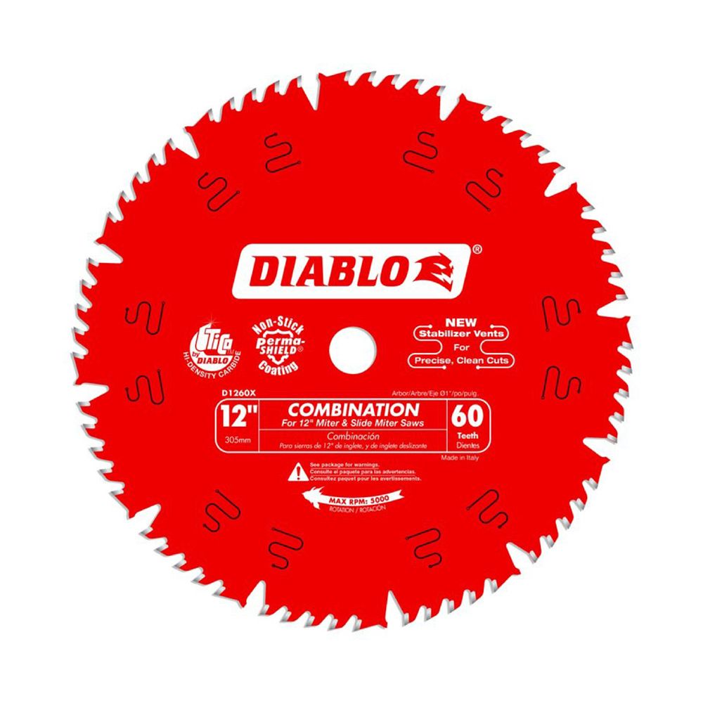 Diablo 60 Tooth Circular Saw Blade 12 In