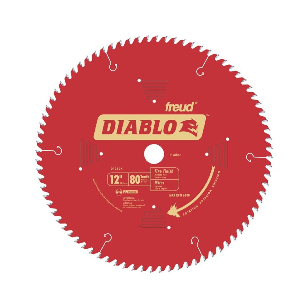 Diablo 80 Tooth Circular Saw Blade 12 In